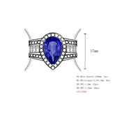 Sterling Silver Semi Mount Ring Setting Pear PE 13X9mm - Syzjewelry